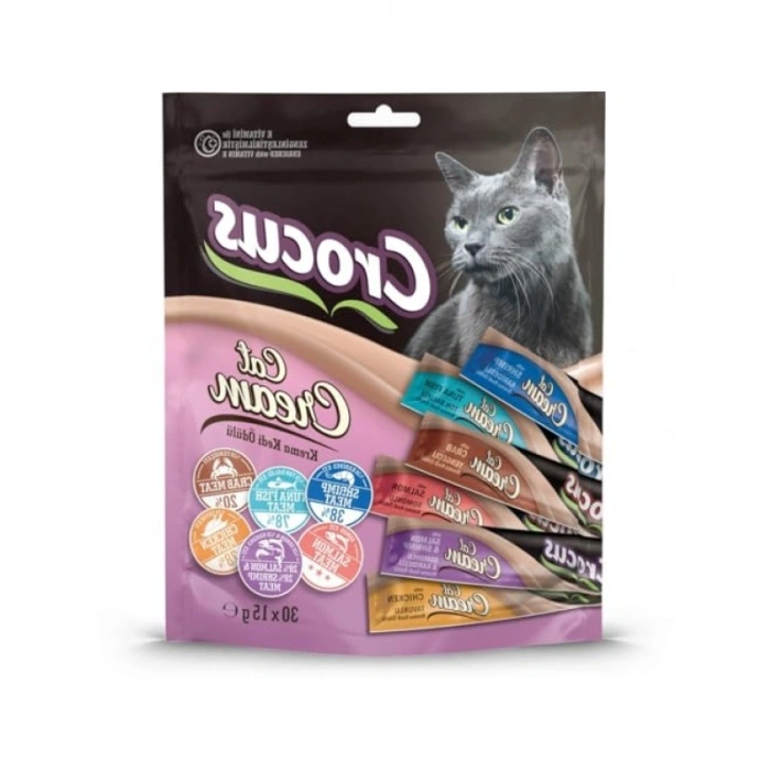 6 Çeşit Krema Kedi Ödülü, 30X15Gr, Farklı Tatlar