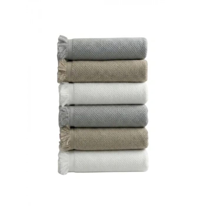 6lı El Havlusu Seti - 50x90 cm, %100 Pamuk, Yüksek Emici
