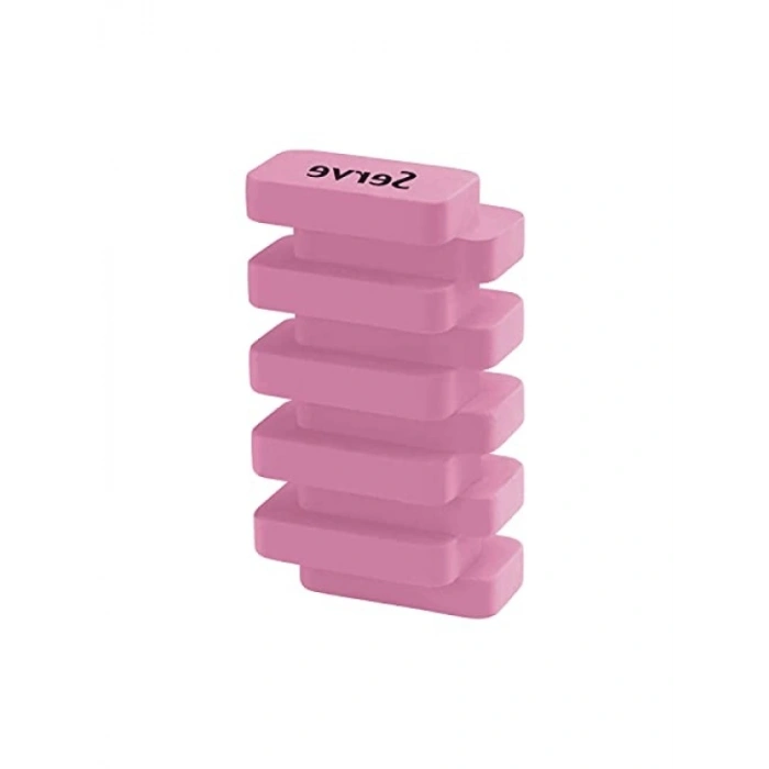 6lı Pastel Renkli Steps Silgi Seti