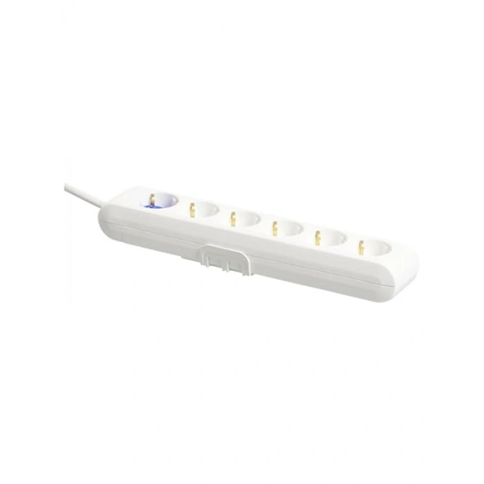 6lı Topraklı Kablolu Priz - 5 Metre Uzunluk