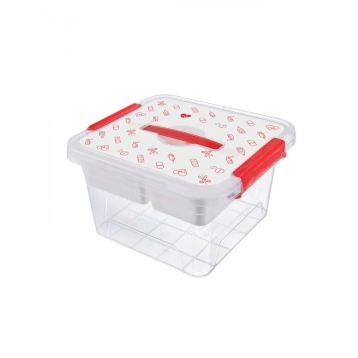 6 LT Kapasiteli Hobi/Dikiş/Ecza Kutusu, Dayanıklı Plastik