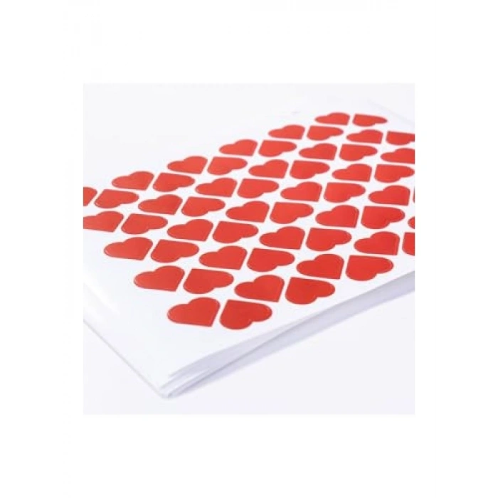 600 Adet Dikey Kalpli Sticker Seti