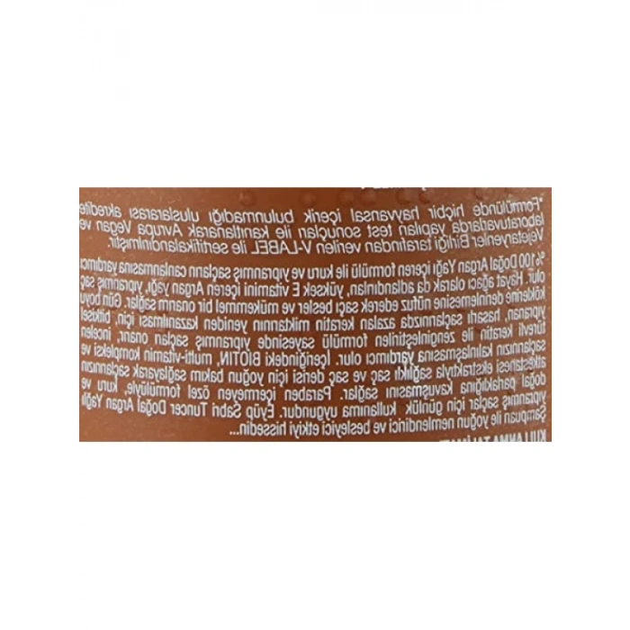 600 ml Doğal Argan Yağlı Şampuan - Yıpranmış Saçlar İçin