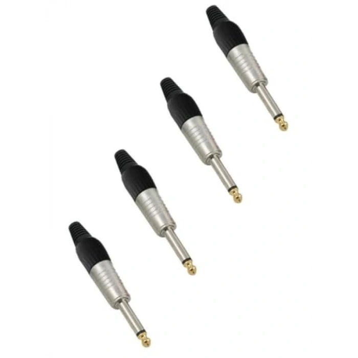 6.35MM Mono Jack Gitar Jack Erkek Jak (4 ADET)