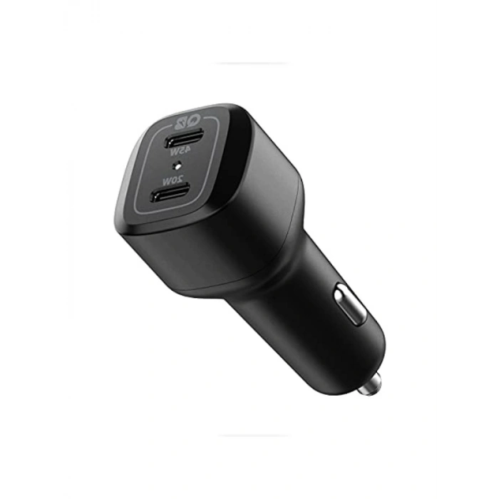65W USB-C Araç İçi Hızlı Şarj Aleti, 2 Port, PPS Desteği
