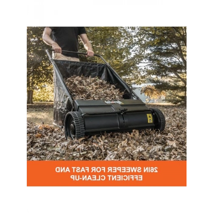 66 cm Genişliğinde Çim ve Yaprak Süpürme Makinesi