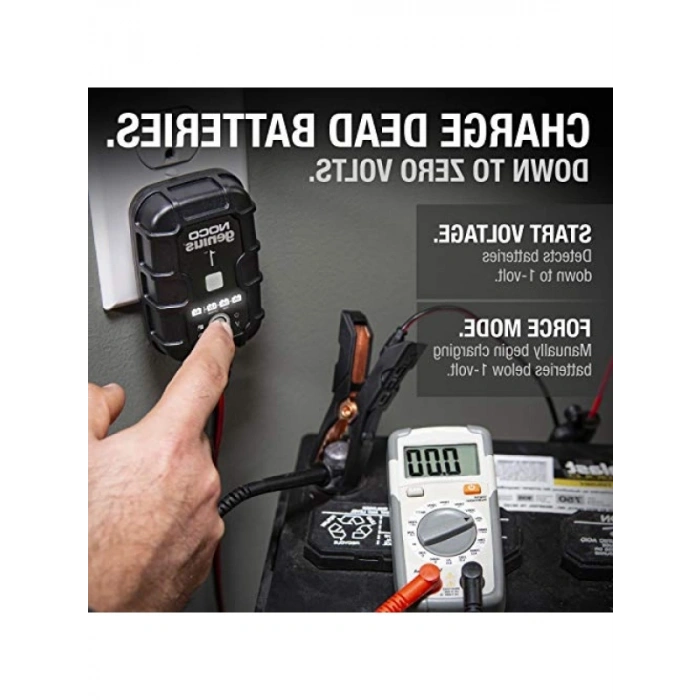 6V/12V Akü Şarj ve Bakım Cihazı - 1A Kapasite