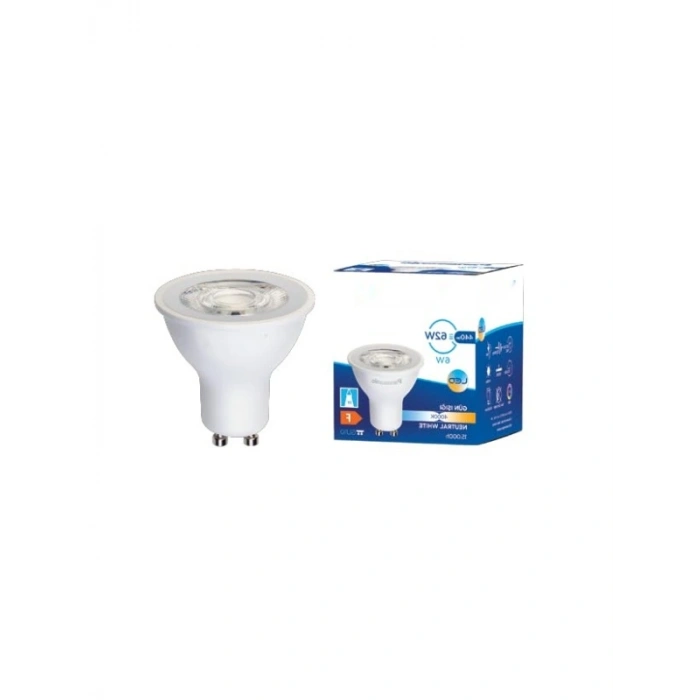 6W Gün Işığı LED GU10 Lamba - 440 Lumen, 4000K
