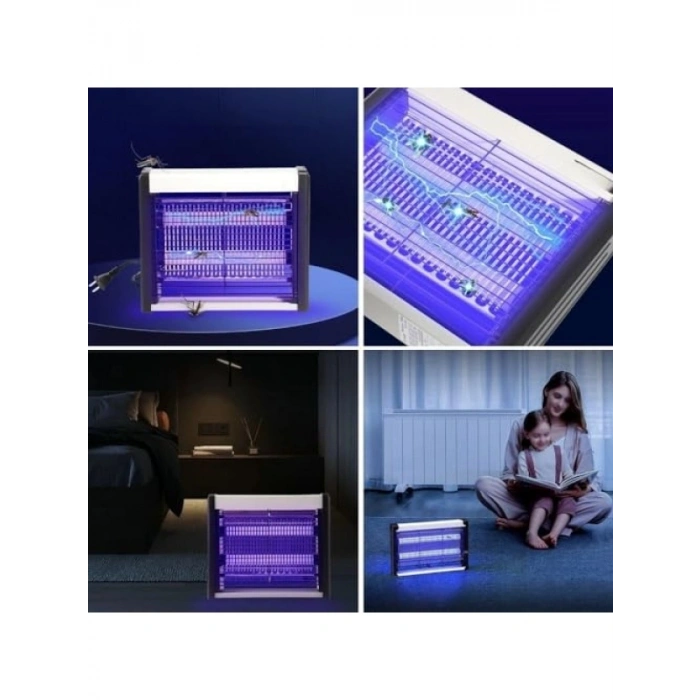 6W Taşınabilir Elektrikli LED UV Işıklı Sinek Öldürücü ve Gece Lambası