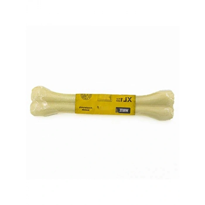 7 cm Gerçek Deriden Pres Kemik, Beyaz
