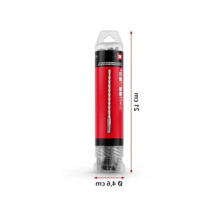 7 Parça SDS Plus Kırıcı Matkap Ucu Seti - 210 mm, Karbür Uçlu, Merkezleme Uçlu