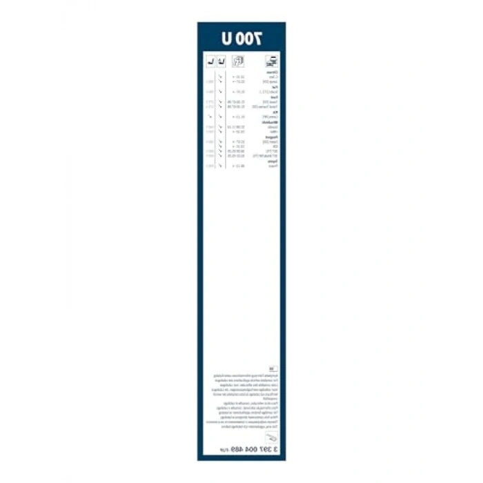 700mm Boyutunda Tekli Silecek