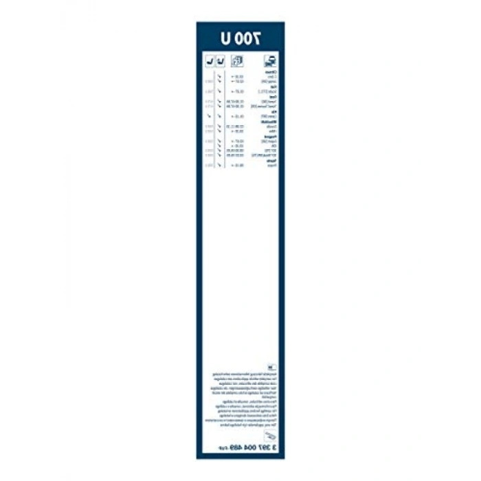 700mm Boyutunda Tekli Silecek