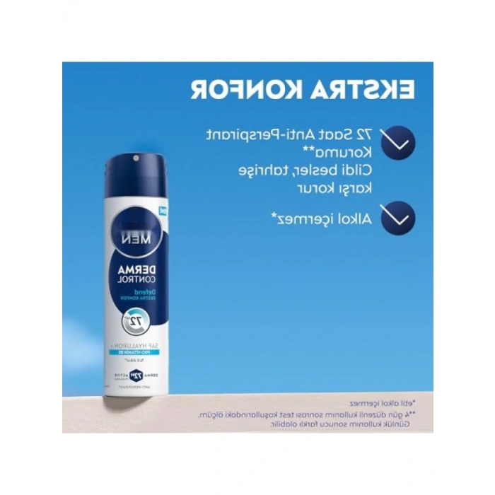 72 Saat Koruma Sağlayan Erkek Deodorant – Derma Control ve Alkolsüz Formül