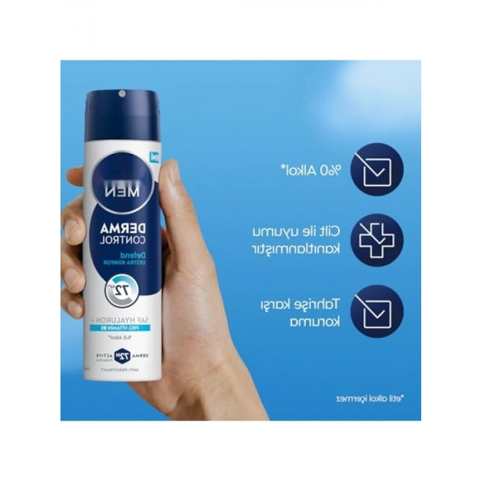 72 Saat Koruma Sağlayan Erkek Deodorant – Derma Control ve Alkolsüz Formül