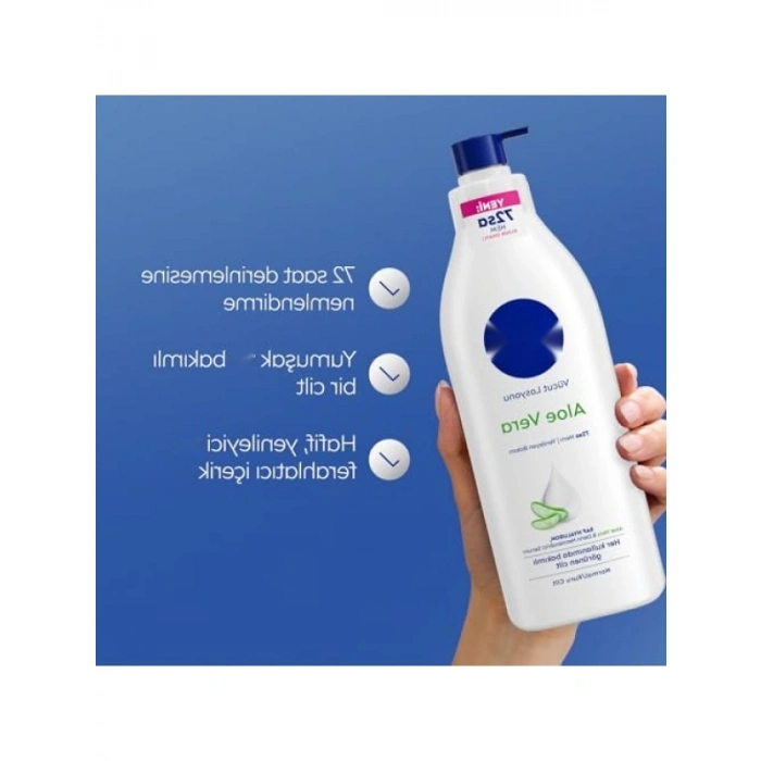 72 Saat Nemlendirme Sağlayan Aloe Vera İçeren Vücut Losyonu 400 ml