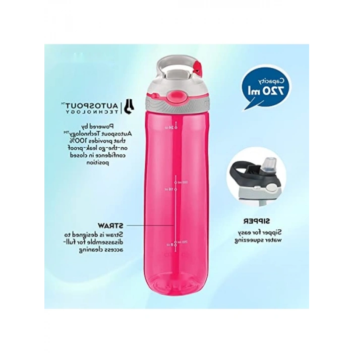 720 ml Kapasiteli Sızdırmaz Suluk, Pembe