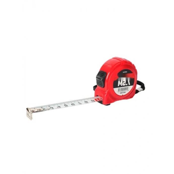 7,5m x 25mm Beyaz Çelik Şerit Metre - Dayanıklı ve Uzun Ömürlü