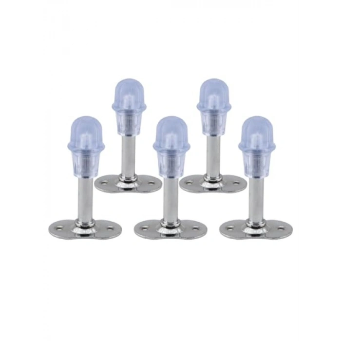 8 cm Metal Kapı Stoperi - 5 Adet, Silikonlu Duruş