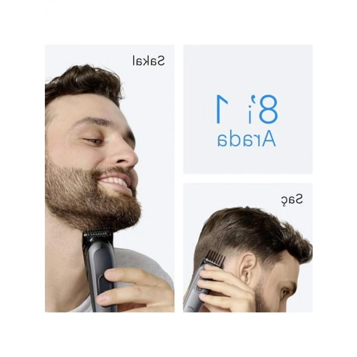 8in 1 Arada Tıraş Kiti, Keskin Bıçak, 14 Uzunluk Ayarı