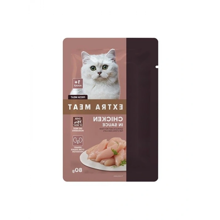 80 Gr x 24 Adet Kısırlaştırılmış Tavuklu Yaş Mama