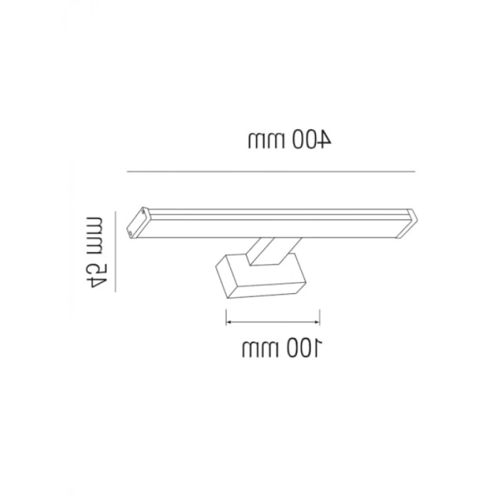 8W LED Ayna ve Resim Apliği – Krom Gövde ile Modern Aydınlatma
