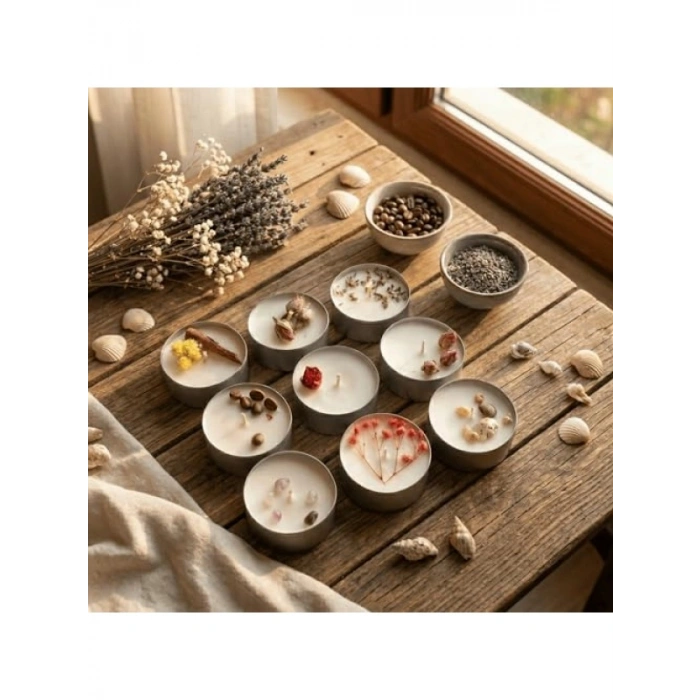 9lu XL Boy Soya Kokulu Tealight Mum Seti