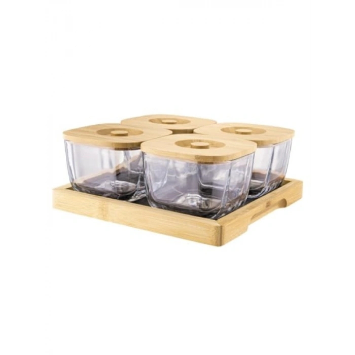 9 Parça Cam Kahvaltılık Set