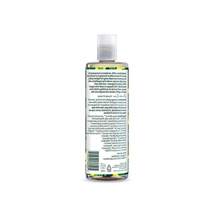 %99 Doğal İçerikli Ferahlatıcı Şampuan - Normal ve Yağlı Saçlar için (Limon & Çay Ağacı, 400 ml)