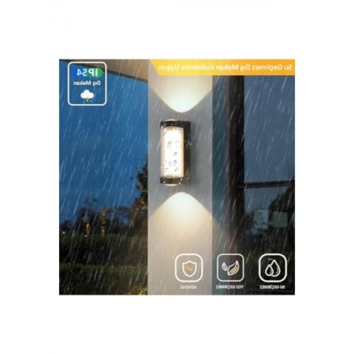 9W Dekoratif Su Geçirmez Üç Yönlü LED Aplik