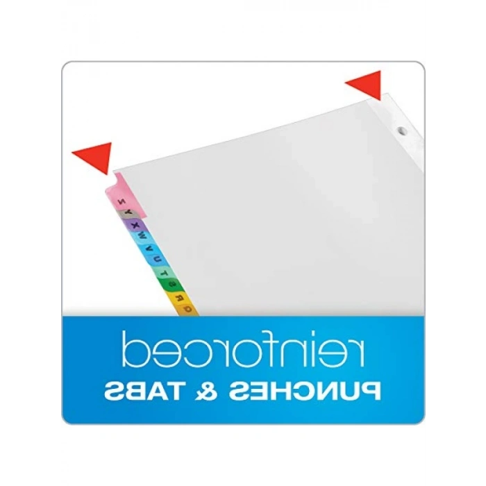 A-Z Sekme Ayırıcı Seti - 3 Halkalı Klasör İçin