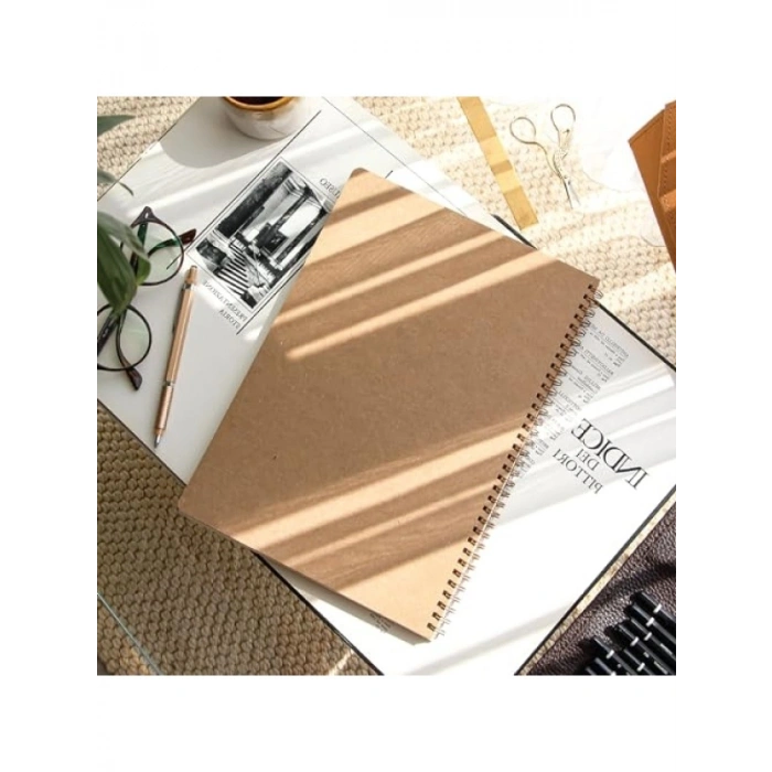 A4 Boyutu Kareli Not Defteri | 110 Gram Kalın Kağıt | 70 Yaprak