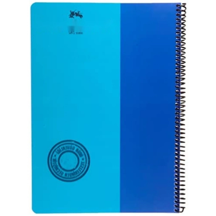 A4 Boyutunda Çizgili Spiralli Defter, 80 Yaprak, Dayanıklı Kapak