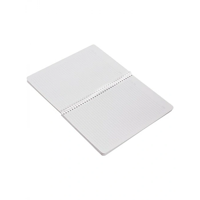 A4 Boyutunda Pet Spiralli Karton Kapaklı Defter, 144 Yaprak, Çizgili, Sarı