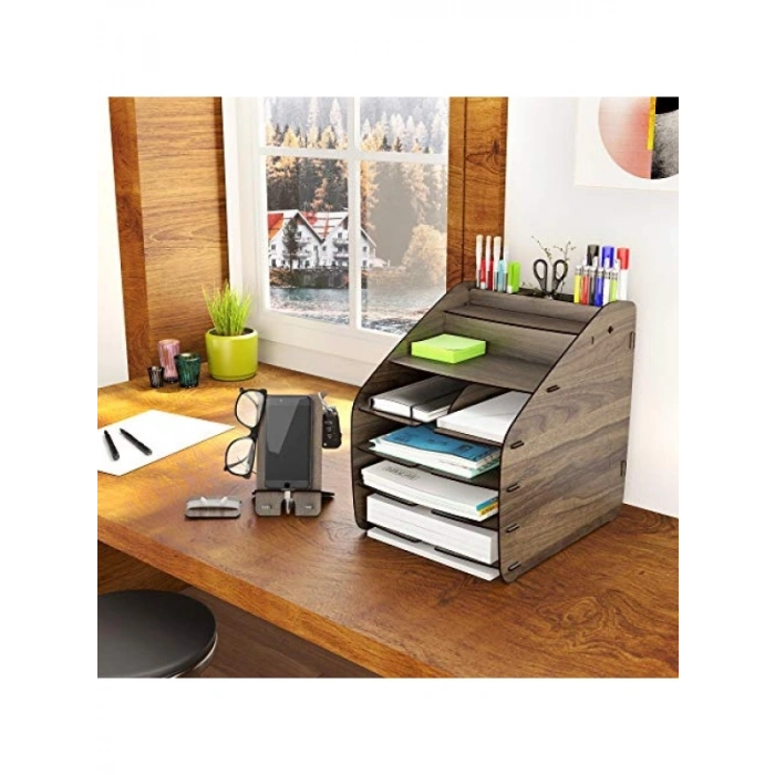 A4 Masaüstü Evrak Rafı Organizer - 6 Renk