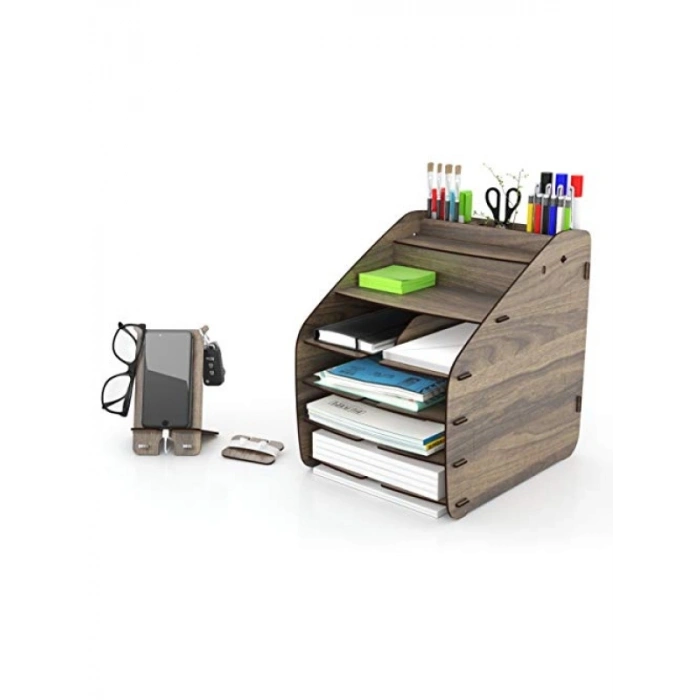A4 Masaüstü Evrak Rafı Organizer - 6 Renk