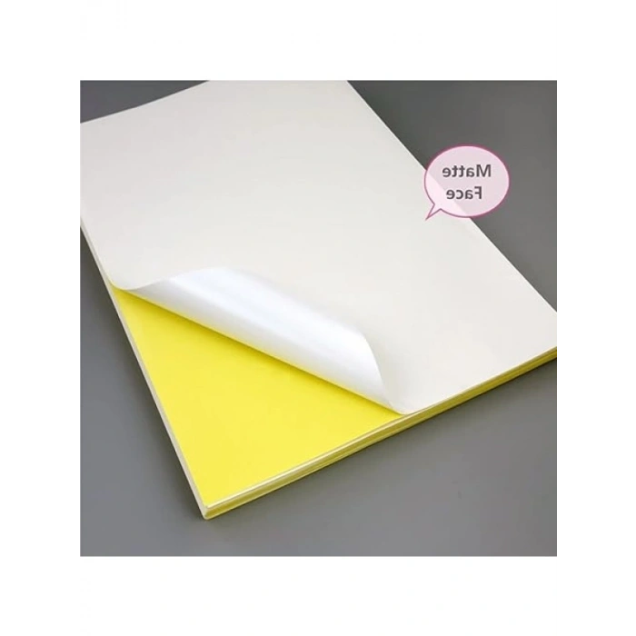 A4 Yapışkanlı Etiket Kağıdı, MAT Yüzeyli, 120gsm (50 Yaprak)