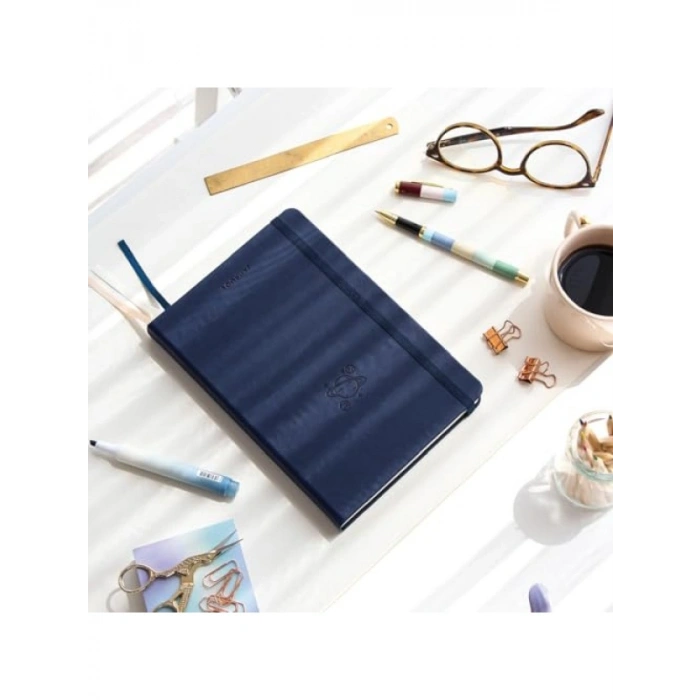A5 Noktalı Bullet Journal Defter - 140 gr. Kalın Kâğıt (Midnight)
