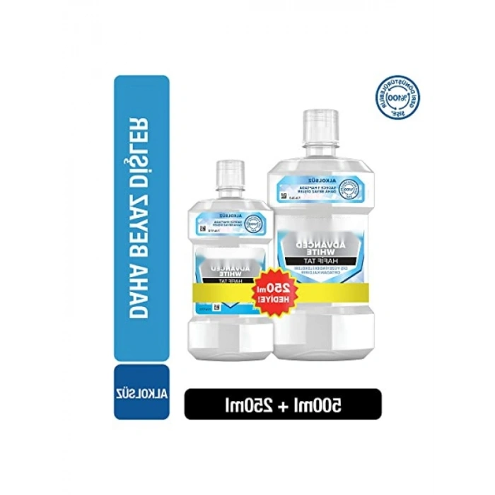 Ağız Bakım Suyu, Aşındırmayan Beyazlatma Teknolojisi, 500 + 250 ml