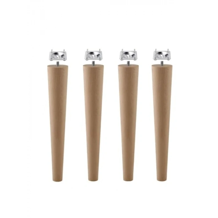Ahşap Mobilya Ayağı, 4 Adet, 50 cm, M8 Civatalı