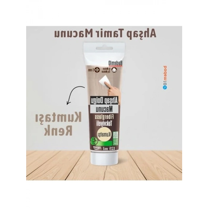 Ahşap Parke Tamir Macunu, KUMTAŞI Renk, 125 ML, Kullanıma Hazır