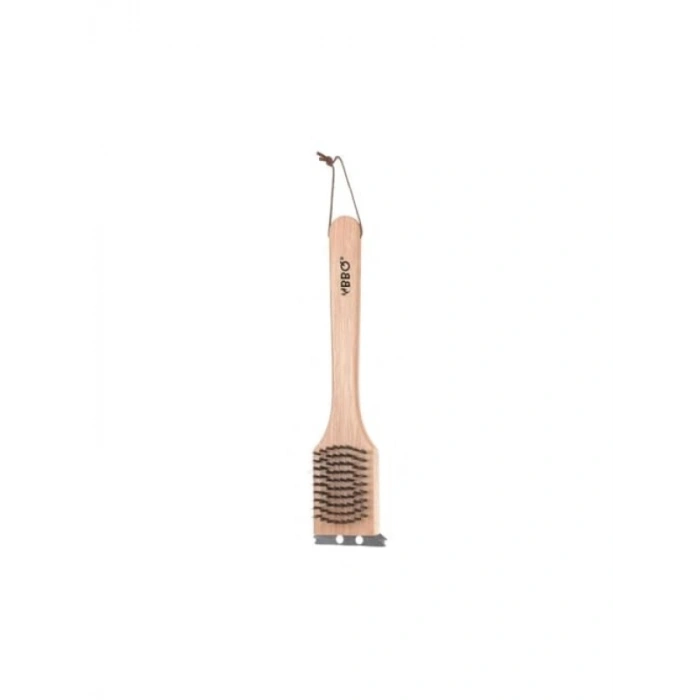Ahşap Saplı Barbekü Temizleme Fırçası, 30 cm