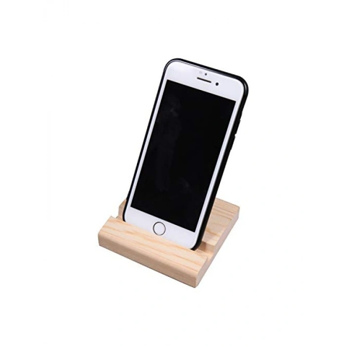 Ahşap Telefon Tutucu - 3 Adet Set