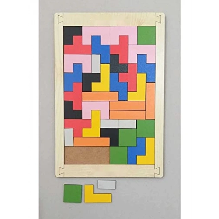 Ahşap Tetris Blok Oyunu