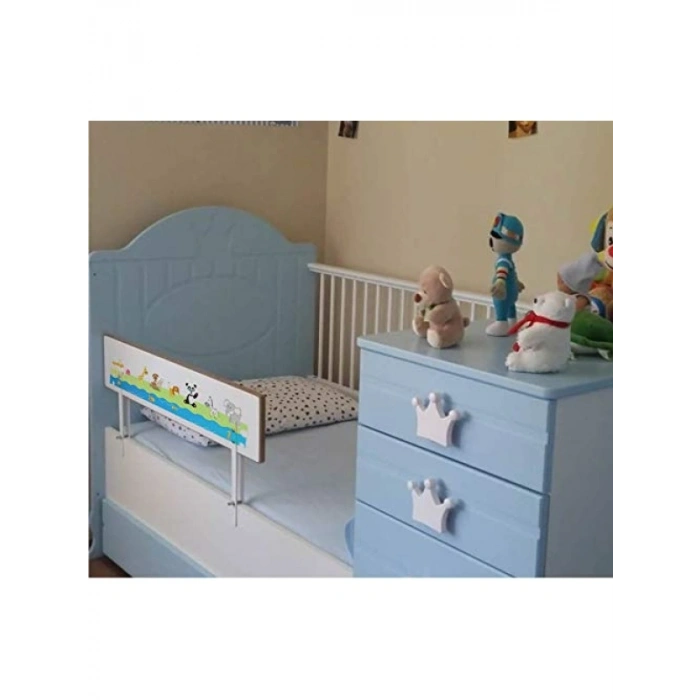 Ahşap Yatak Bariyeri - 90x30 cm, Hayvan Desenli