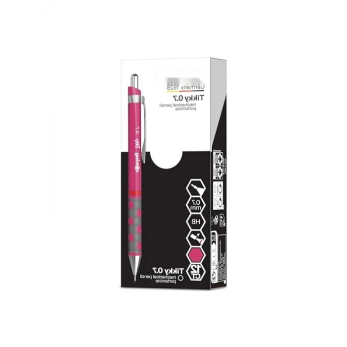 Ahududu Pembe Renkli 0.7 mm Mekanik Kurşun Kalem