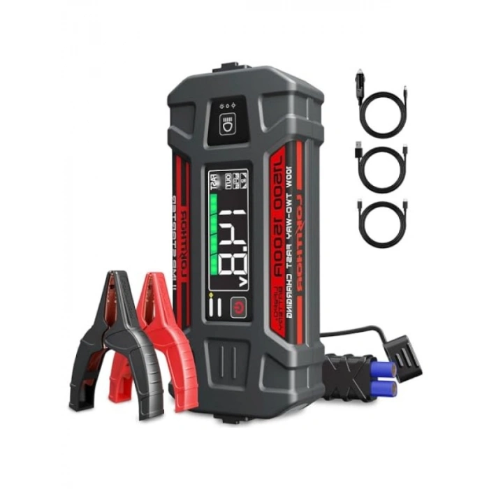 Akıllı 12V 1500A Akü Şarj Cihazı - LiFePO4