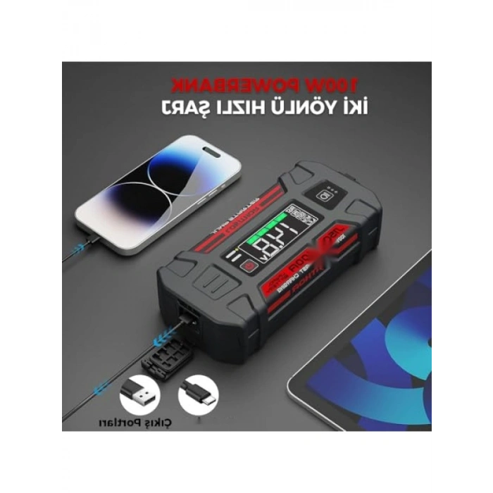 Akıllı 12V 1500A Akü Şarj Cihazı - LiFePO4
