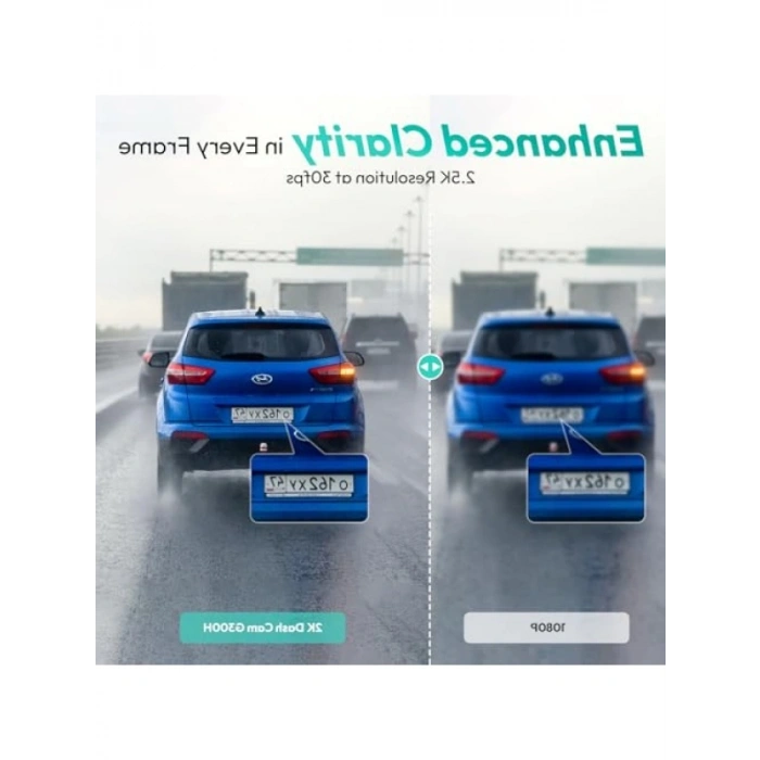 Akıllı 360° Geniş Açı Araç İçi Kamera 1296p