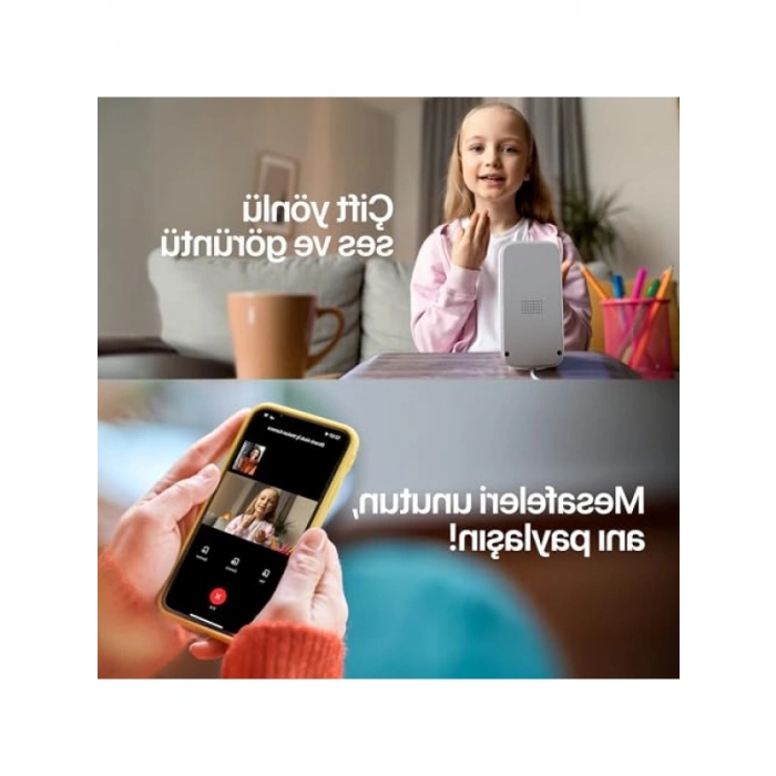 Akıllı Ekranlı Bebek Güvenlik Kamerası - 4MP, 2K QHD, Wi-Fi